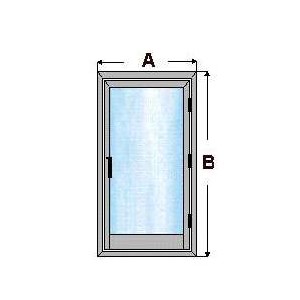 Puerta de aluminio y vidrio de camara 